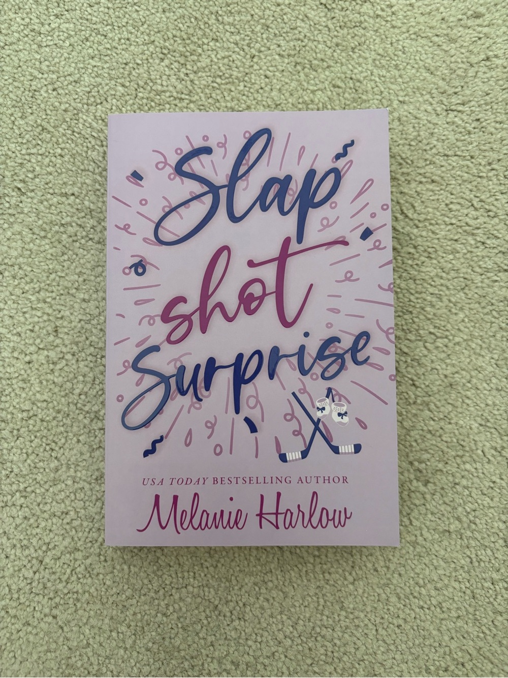Slap Shot Surprise SIGNED with Sprayed Edges by Melanie Harlow